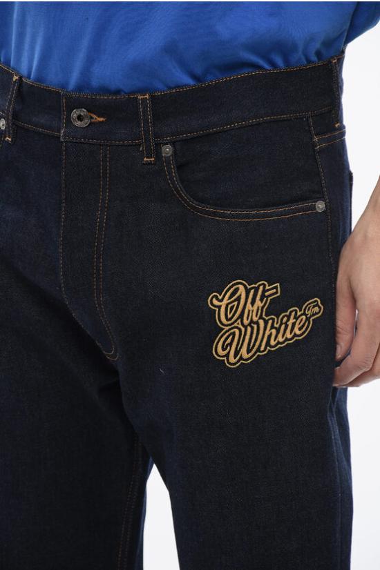  오프화이트 데님 팬츠 OMYA189S24DEN0014522 Blue - OFF WHITE