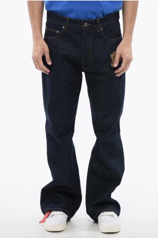  오프화이트 데님 팬츠 OMYA189S24DEN0014522 Blue