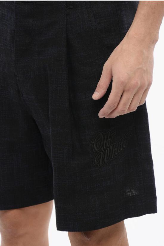  오프화이트 숏팬츠 OMCB096S24FAB0014710 Blue - OFF WHITE