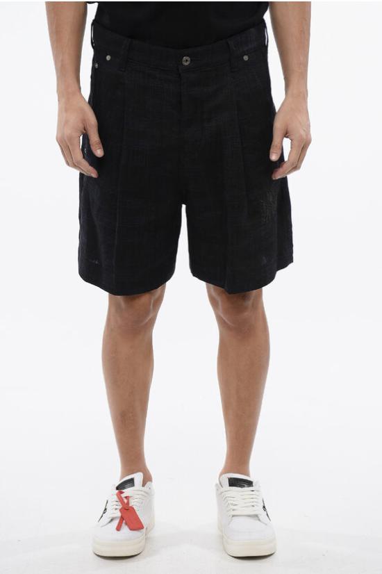  오프화이트 숏팬츠 OMCB096S24FAB0014710 Blue