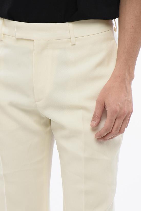  오프화이트 스트레이트 팬츠 OMCO034S24FAB0010303 Beige - OFF WHITE