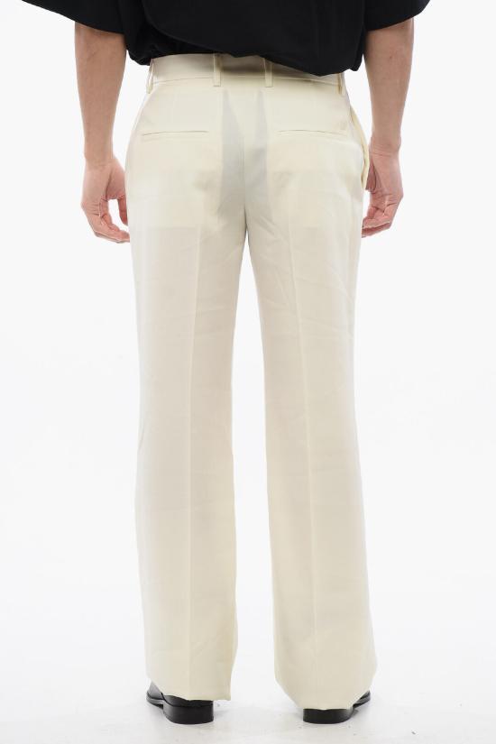  오프화이트 스트레이트 팬츠 OMCO034S24FAB0010303 Beige - OFF WHITE