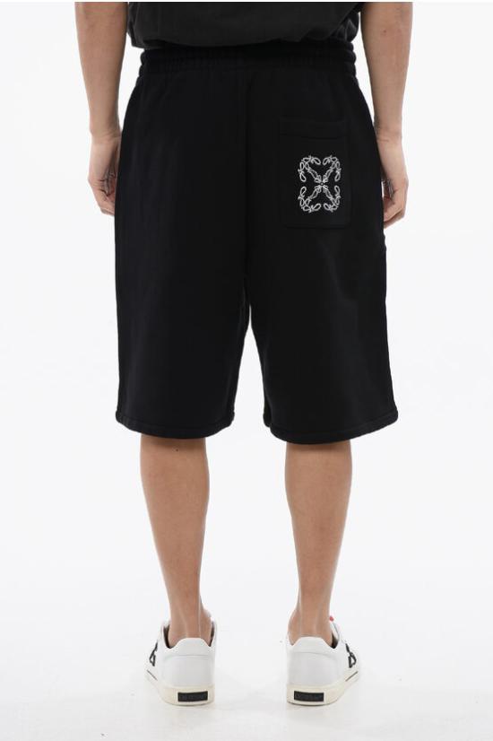  오프화이트 숏팬츠 OMCI013S24FLE0011001 Black - OFF WHITE