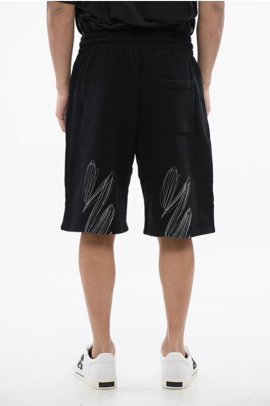  오프화이트 숏팬츠 OMCI013S24FLE0031001 Black - OFF WHITE