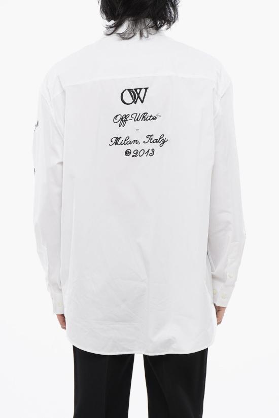  오프화이트 긴팔 셔츠 OMGE004S24FAB0020110 White - OFF WHITE