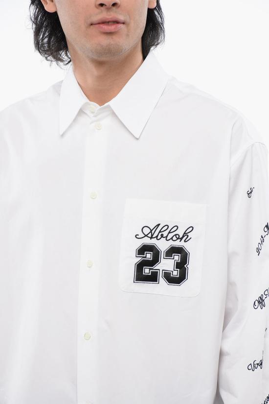  오프화이트 긴팔 셔츠 OMGE004S24FAB0020110 White - OFF WHITE