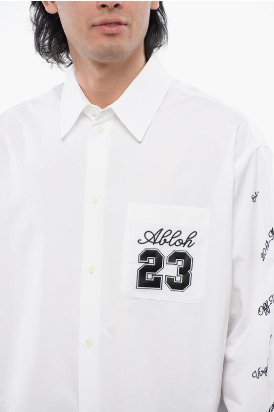  오프화이트 긴팔 셔츠 OMGE004S24FAB0020110 White - OFF WHITE