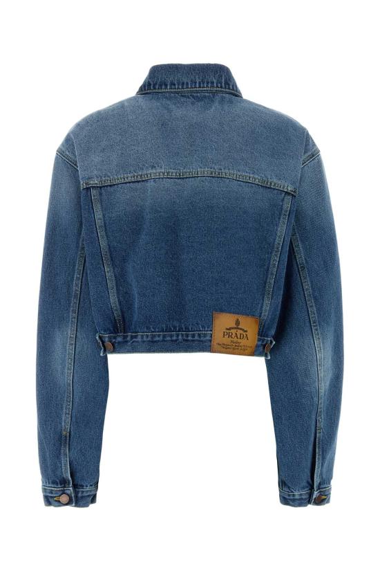 25SS 프라다 데님 자켓 GFB318SOOO16PK F0V3N Light Blue - PRADA