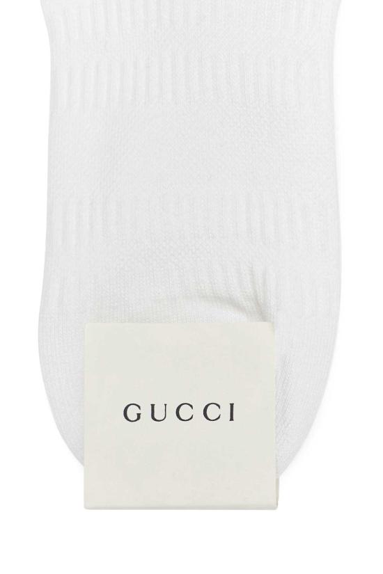 25FW 구찌 양말 7507054GADU 6566 White - GUCCI