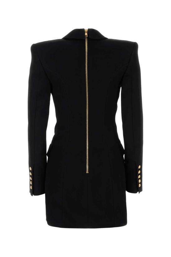 25SS 발망 / 여성 비스코스 블레이저 숏 원피스 EF1R9261MG31 0PA Black BPG - BALMAIN