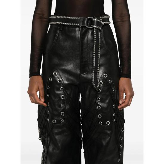 25SS 후 디싸이즈 워 팔라초 팬츠 WIDE LEG GROMM COAL BLACK - WHO DECIDES WAR