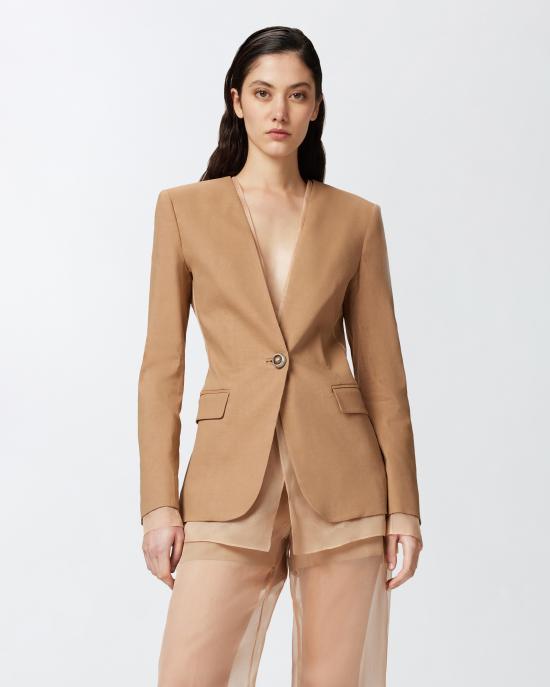 24FW 핑코 수트 자켓 104674A2EE L31 Marrone tordo