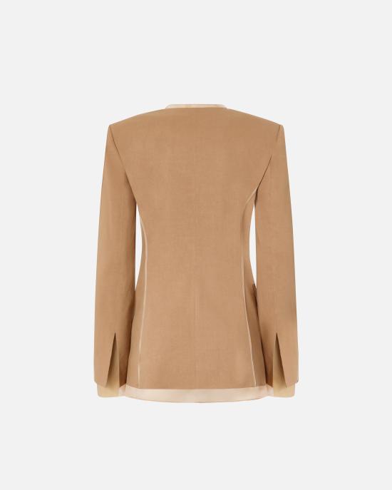 24FW 핑코 수트 자켓 104674A2EE L31 Marrone tordo - PINKO