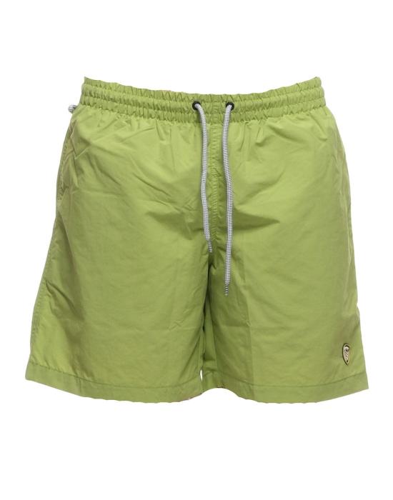  블라우어 숏팬츠 남성용 녹색 수영 반바지 (폴리아미드 소재, 포켓 포함) 24SBLUN02507 006568 697
