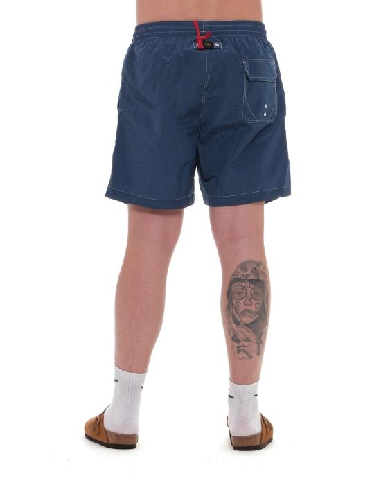  블라우어 숏팬츠 남성용 밀리터리 스타일 블루 나일론 수영 반바지 24SBLUN02507 006766 971 - BLAUER