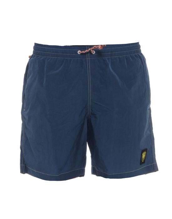  블라우어 숏팬츠 남성용 밀리터리 스타일 블루 나일론 수영 반바지 24SBLUN02507 006766 971