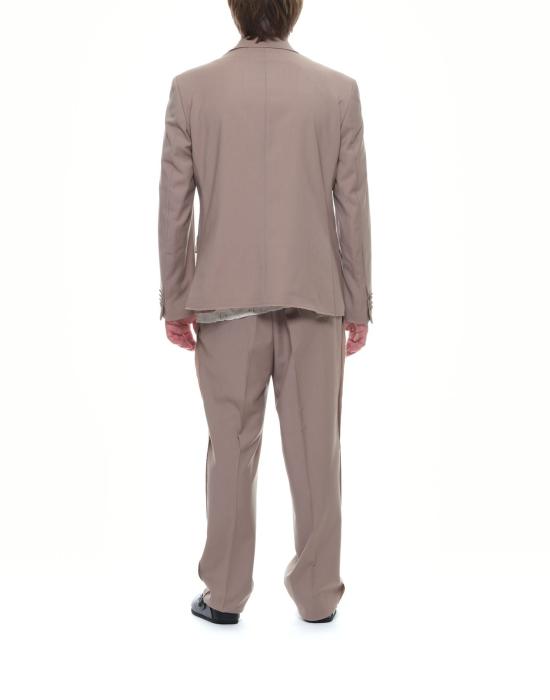  파울라 수트 자켓 파우라 여름 울 싱글 브레스트 재킷 베이지색 이탈리아 제조 카셀 라이트 샌드 - PAURA