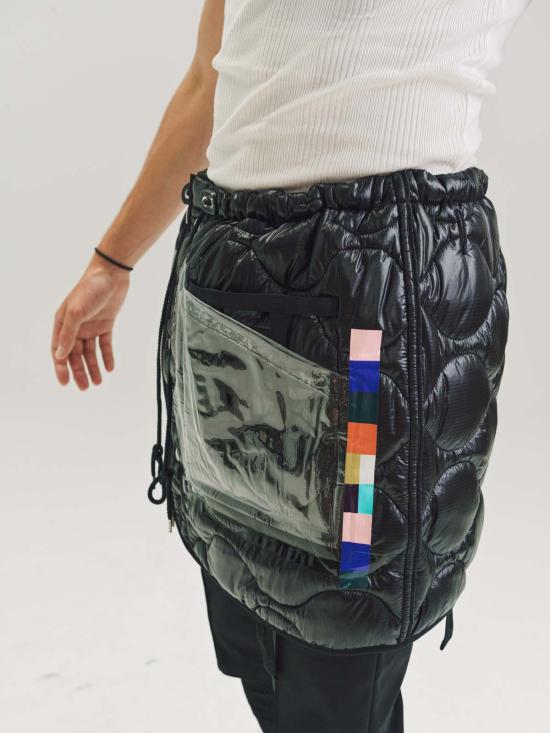  타카히로미야시타 더 솔로이스트 숏팬츠 . 나일론 퀼팅 라이너 재킷 백 블랙 - TAKAHIROMIYASHITA THE SOLOIST.