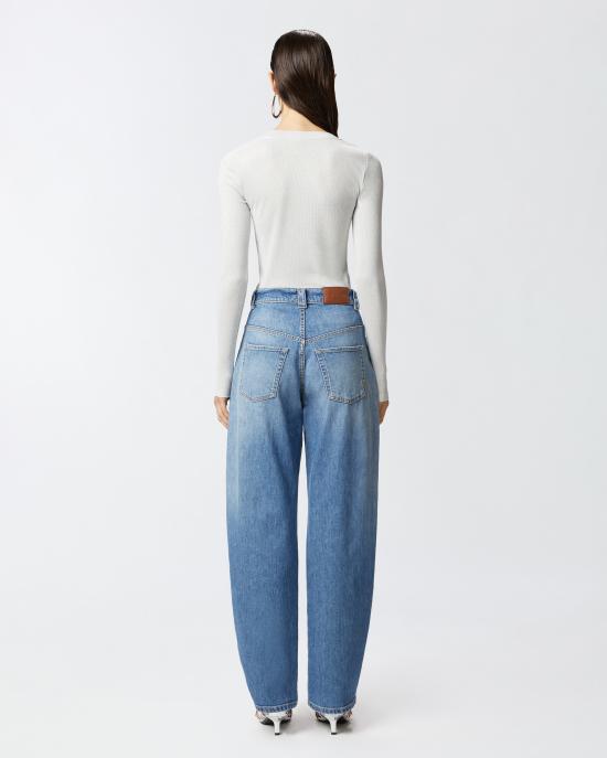 25SS 핑코 스웨터 104651A2CQ I17 Argento metallizzato - PINKO