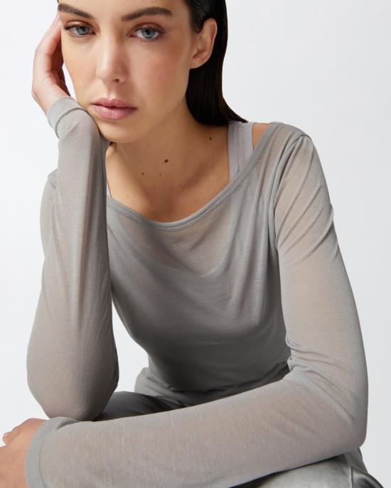 25SS 핑코 스웨터 104653A2CL IIA Grey - PINKO