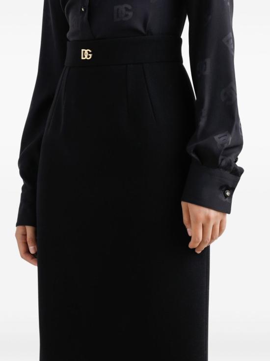 25SS 돌체앤가바나 롱 스커트 F4C2CT GDCSXN0000 Black - DOLCE & GABBANA