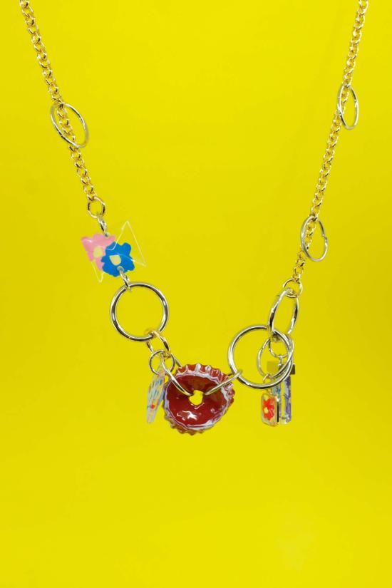  마르니 네크리스 플레이풀 정크  골드/실버