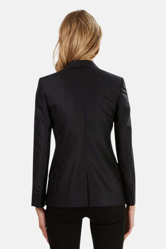  루시앙 팔라피네 수트 자켓 루시앙 펠라트 피넷 스컬 자카드 재킷 블랙 - LUCIEN PELLAT-FINET