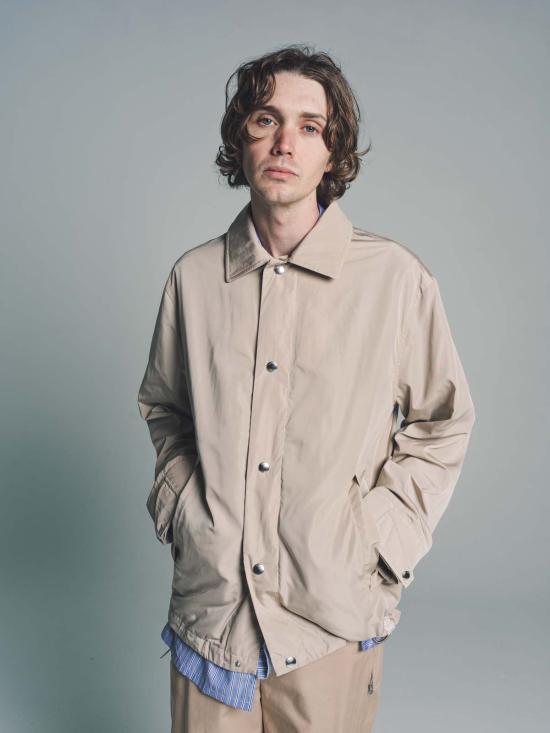  랑방 긴팔 셔츠 스냅 재킷 라이트 베이지 - LANVIN