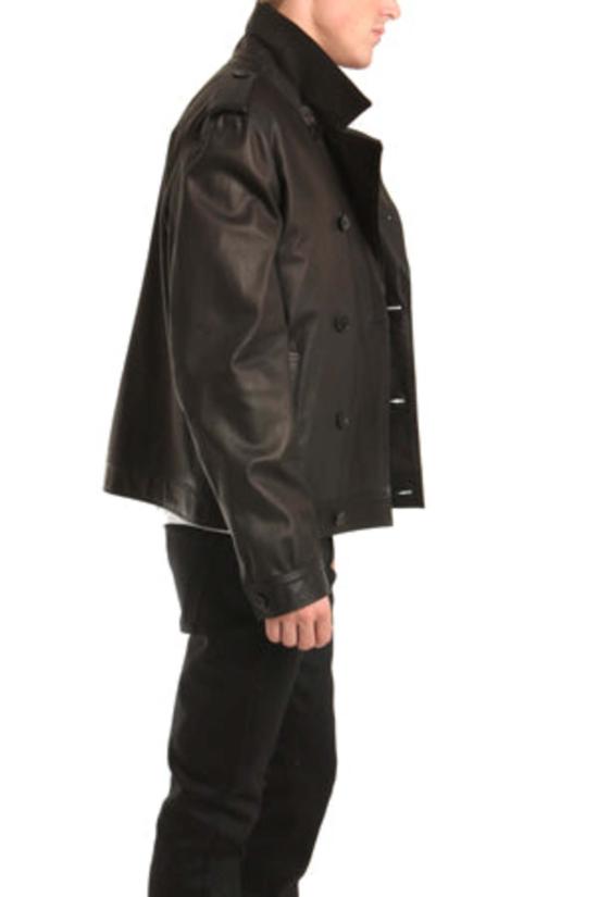  Simon Spurr 가죽 자켓 10버튼 트렌치 브라운 - SIMON SPURR