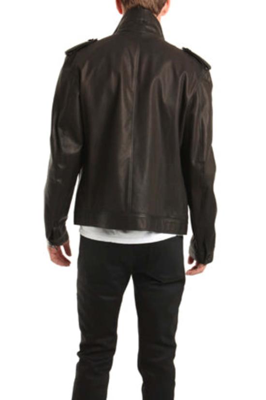  Simon Spurr 가죽 자켓 10버튼 트렌치 브라운 - OTHER BRANDS