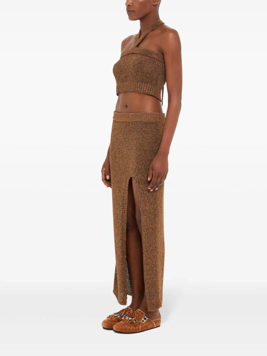 25SS 알라누이 롱 스커트 LWHL02CR25KNI0016000 Beige - ALANUI