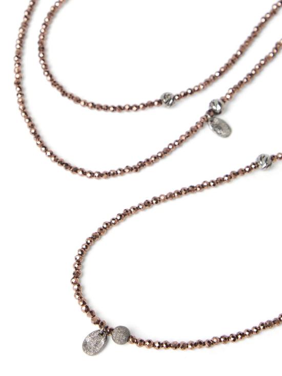 25SS 브루넬로 쿠치넬리 목걸이/팬던트 MBOW9LB19CFT44 BROWN - BRUNELLO CUCINELLI