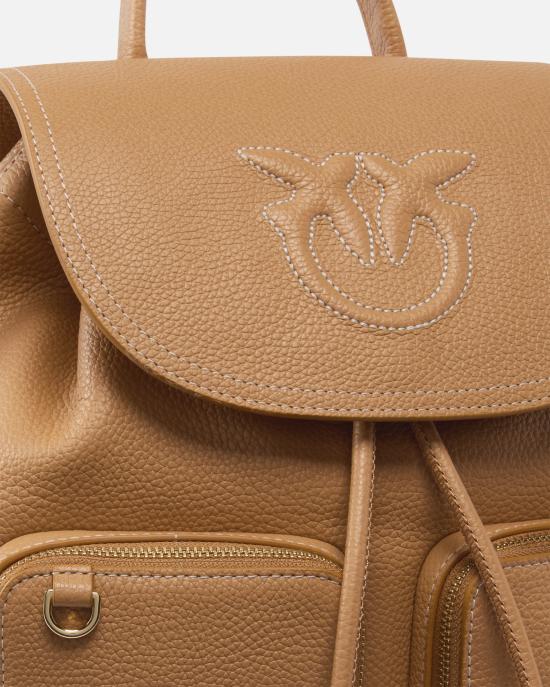 25SS 핑코 백팩 104351A1LF C83Q Torrone antique gold - PINKO