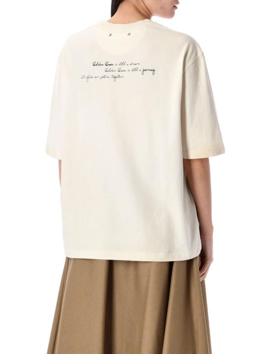 25SS 골든구스 반팔 티셔츠 GUP01873P001874 11569 HERITAGE WHITE - GOLDEN GOOSE