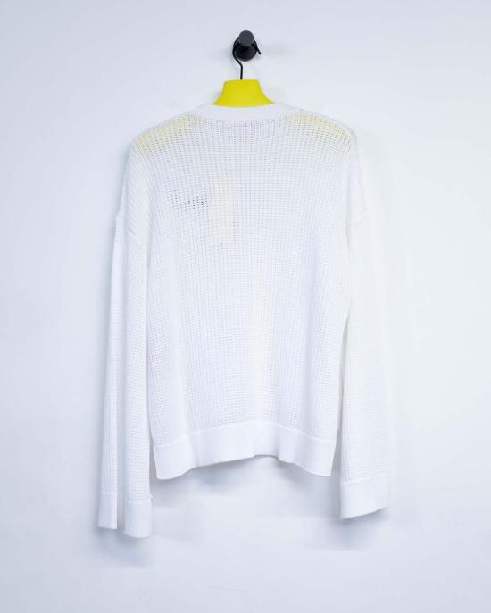  마르니 터틀넥 코튼 니트 오픈 슬릿  릴리 화이트 - MARNI