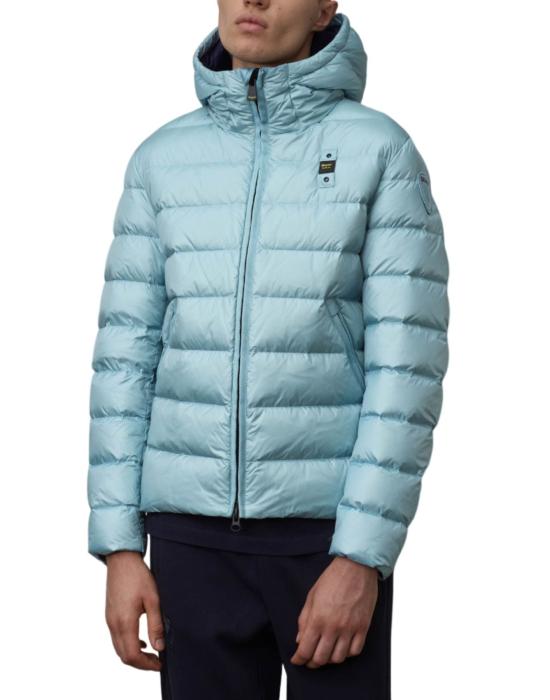  블라우어 숏패딩 재킷 맨 23WBLUC03075 006047 963 VU Blauer - BLAUER