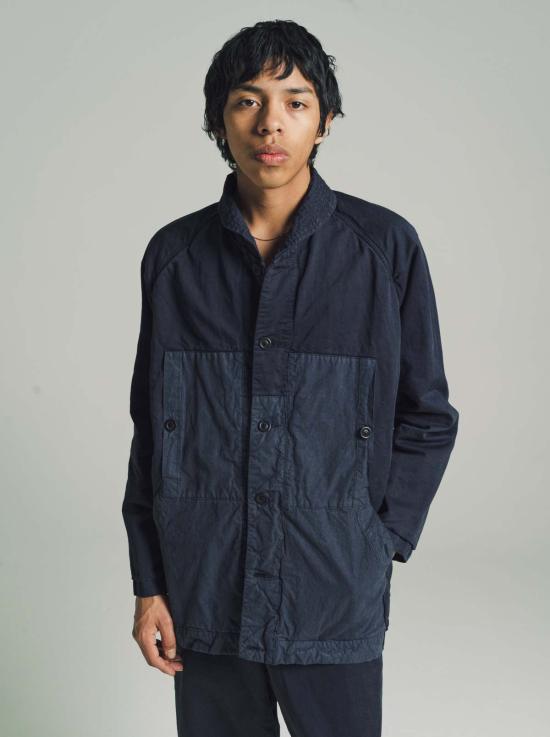  케이시 케이시 자켓 배드슬레이트 밀리터리 트윌 블루종 - CASEY CASEY