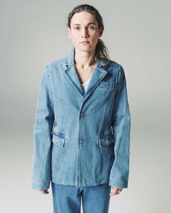  웨일즈보너 데님 자켓 웨일즈 보너 에터니티 재킷 라이트 블루 - WALES BONNER