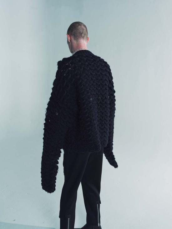  나마체코 스웨터 프라빌 브이넥 블랙 - NAMACHEKO