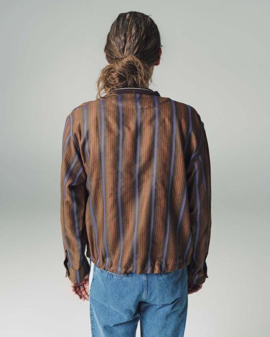  웨일즈보너 자켓 웨일즈 보너 라이프 재킷 브라운 & 블루 헤링본 울 - WALES BONNER