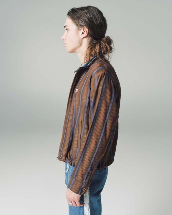  웨일즈보너 자켓 웨일즈 보너 라이프 재킷 브라운 & 블루 헤링본 울 - WALES BONNER