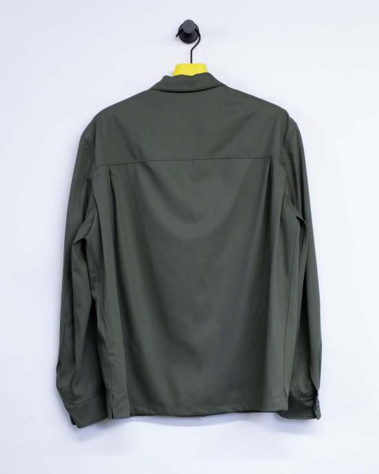  르메르 긴팔 셔츠 소프트 밀리터리 오버 스모키 그린 - LEMAIRE