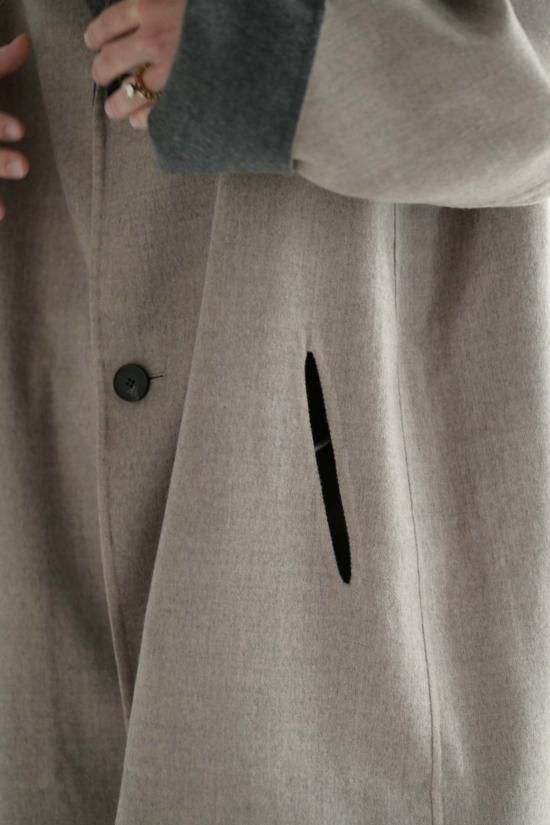  소피 드후레 코트 소피 도르 시테  오트밀/그레이 멜란지 - SOFIE D'HOORE