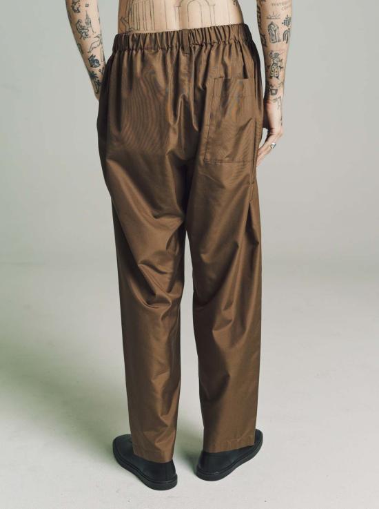  르메르 스트레이트 팬츠 릴렉스 팬츠 다크 토바코 - LEMAIRE