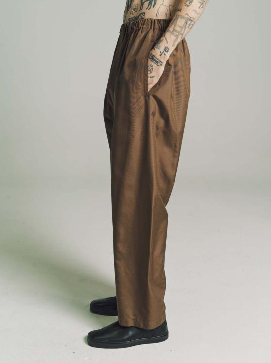  르메르 스트레이트 팬츠 릴렉스 팬츠 다크 토바코 - LEMAIRE