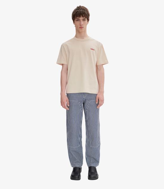 25SS 아페쎄 반팔 티셔츠 COHBQ H26391 BLG MASTIC ROUGE - A.P.C.