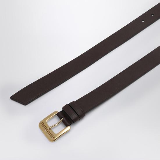 25SS 미우미우 레귤러 벨트 5CC545EFX Brown - MIU MIU