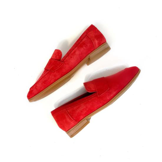  코르다니 로퍼 Cordani Ardelle  레드 스웨이드 - CORDANI