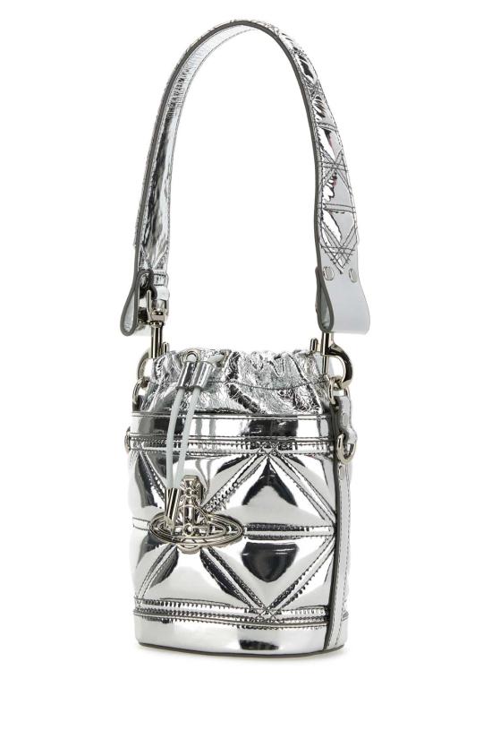25SS 비비안웨스트우드 토트백 4C030009WS0024 Q401 Silver - VIVIENNE WESTWOOD