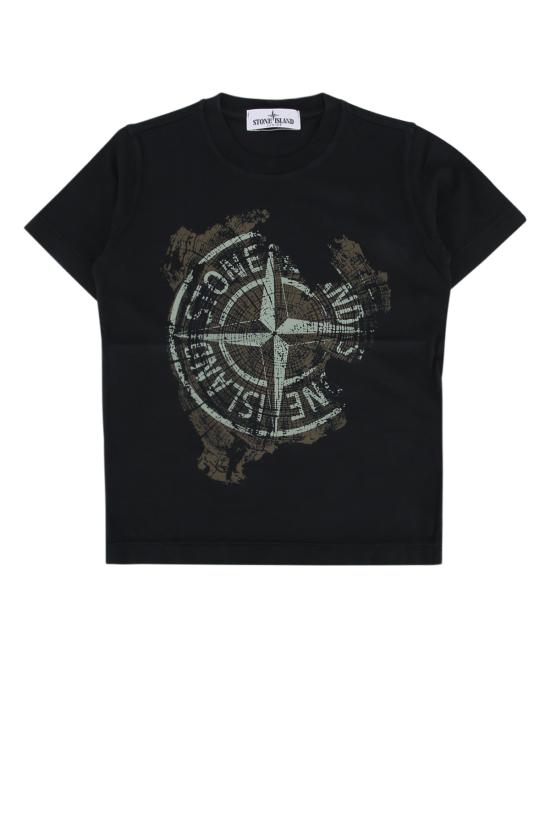 25SS [키즈] 스톤 아일랜드 티셔츠 210001028 V0029 BLACK